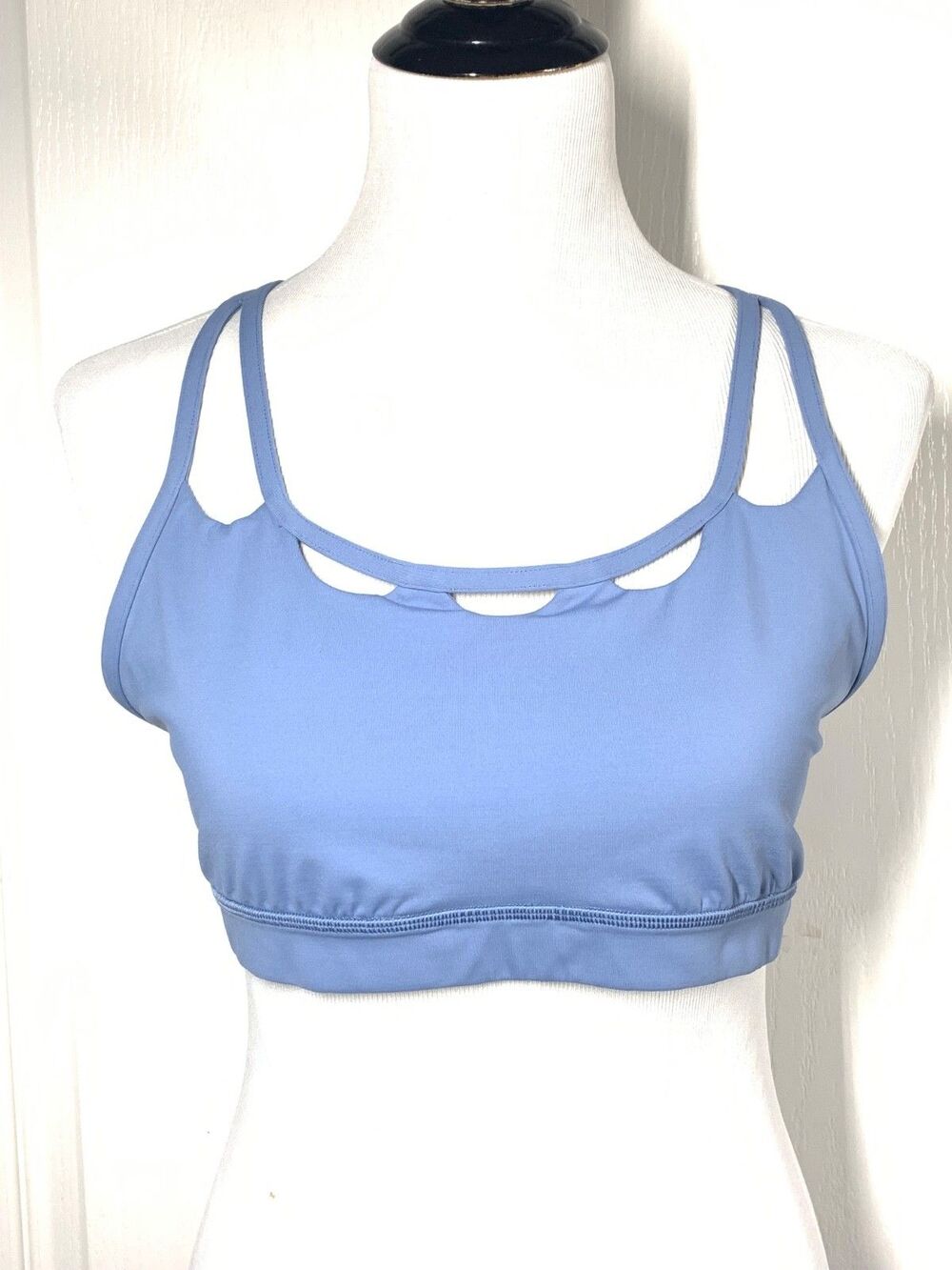 Lululemon Crescent Energy Sports Bra 12 Tempest Blue Special Edition Strappy Top
